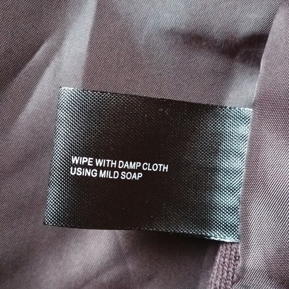 NEW Mo-Ka Faux Leather Jacket Lined Zip Pockets  Chocolate Burgundy Plum Small - Picture 9 of 14